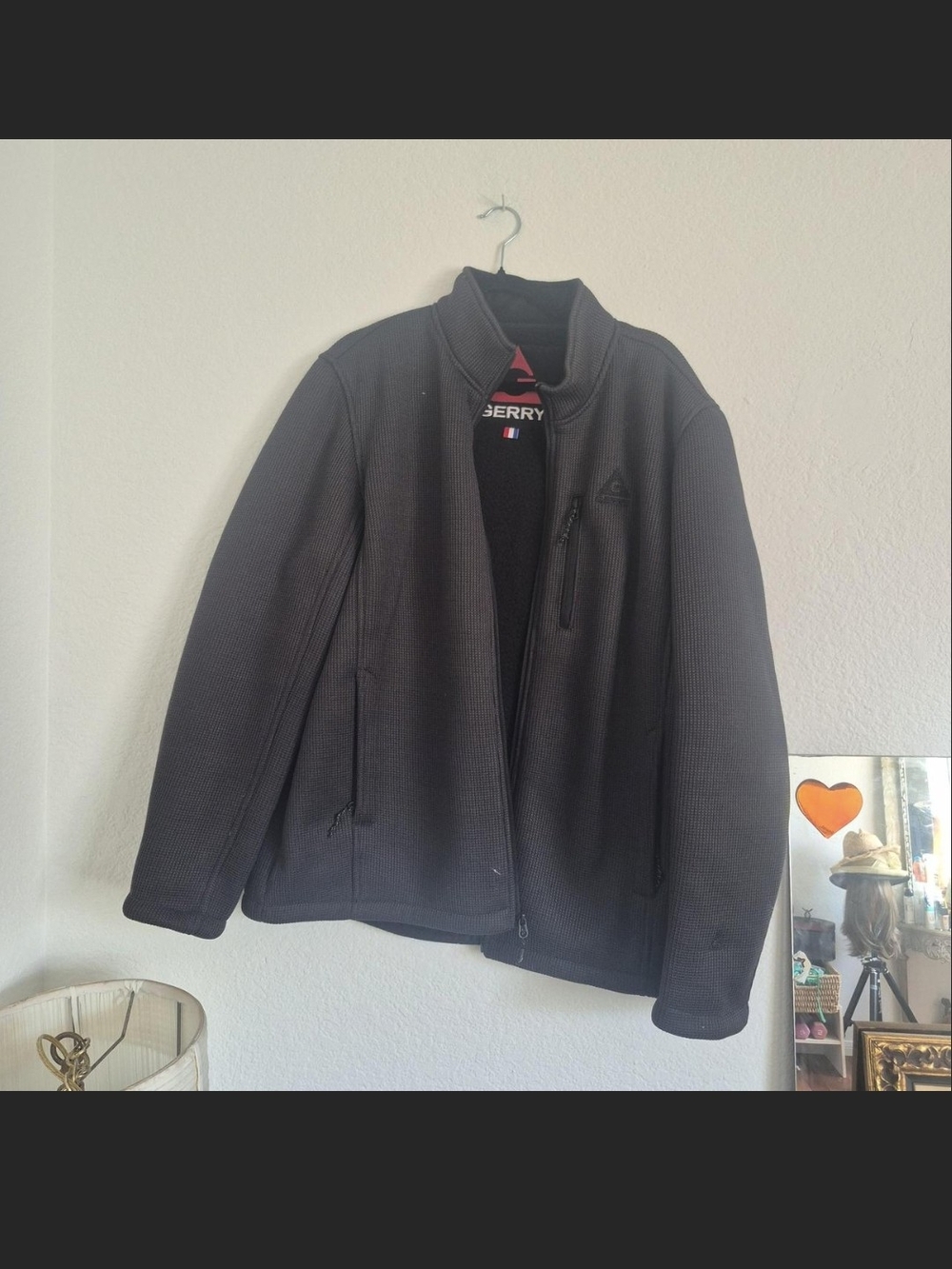 Gerry Men’s Black Full-Zip Fleece Jacket